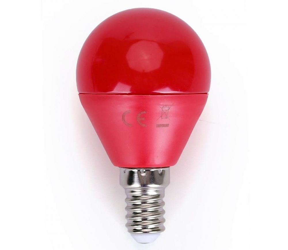  B.V. LED Žárovka G45 E14/4W/230V červená -   -  Svět-svítidel.cz