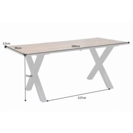 Jídelní stůl IDAIA X Dekorhome 180x90x76 cm
