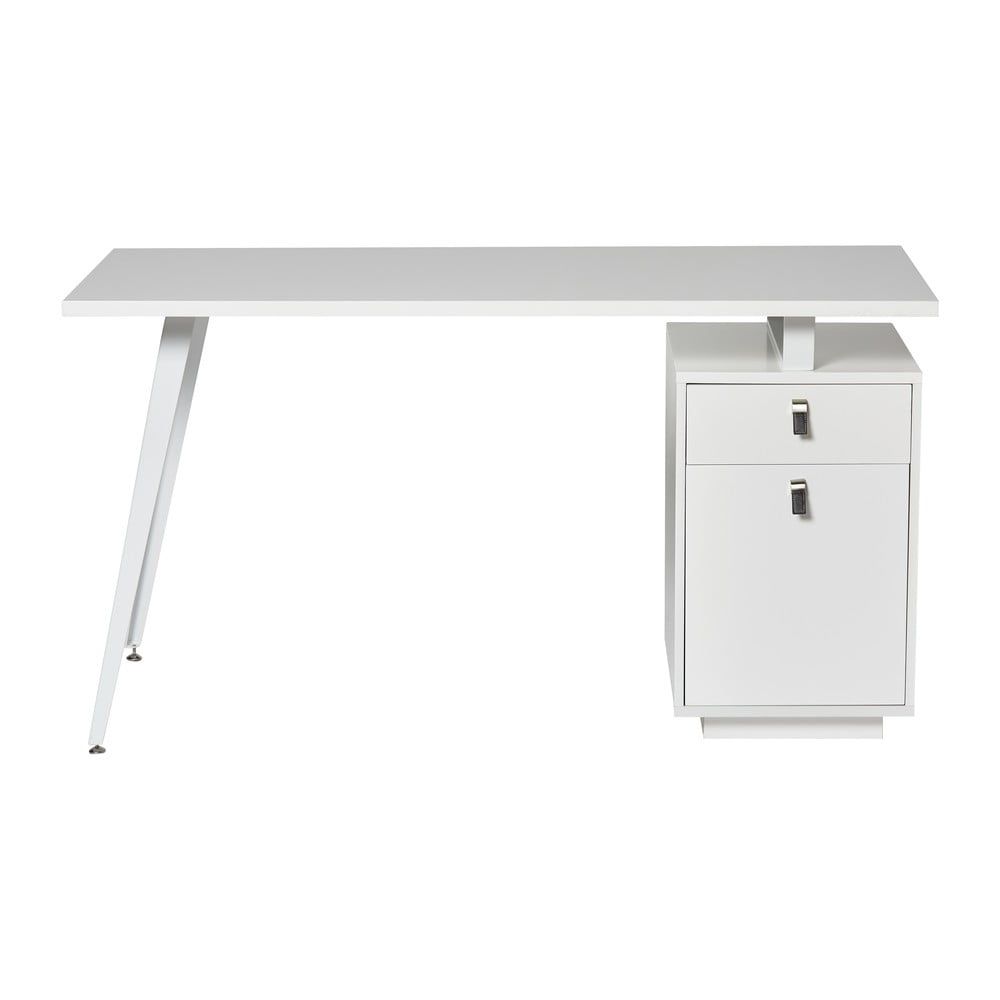Bílý psací stůl Marckeric Rudy, 140 x 60 cm - Bonami.cz