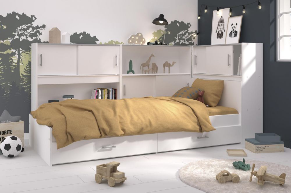 Aldo Dětská postel snoop 90x200 se třemi nádstavci pro kluka - Nábytek ALDO
