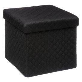 5five Simply Smart Stolička s úložným prostorem, černá, 31 x 30 x 31 cm
