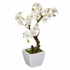 Atmosphera Umělá orchidej v bílé barvě, 26 cm