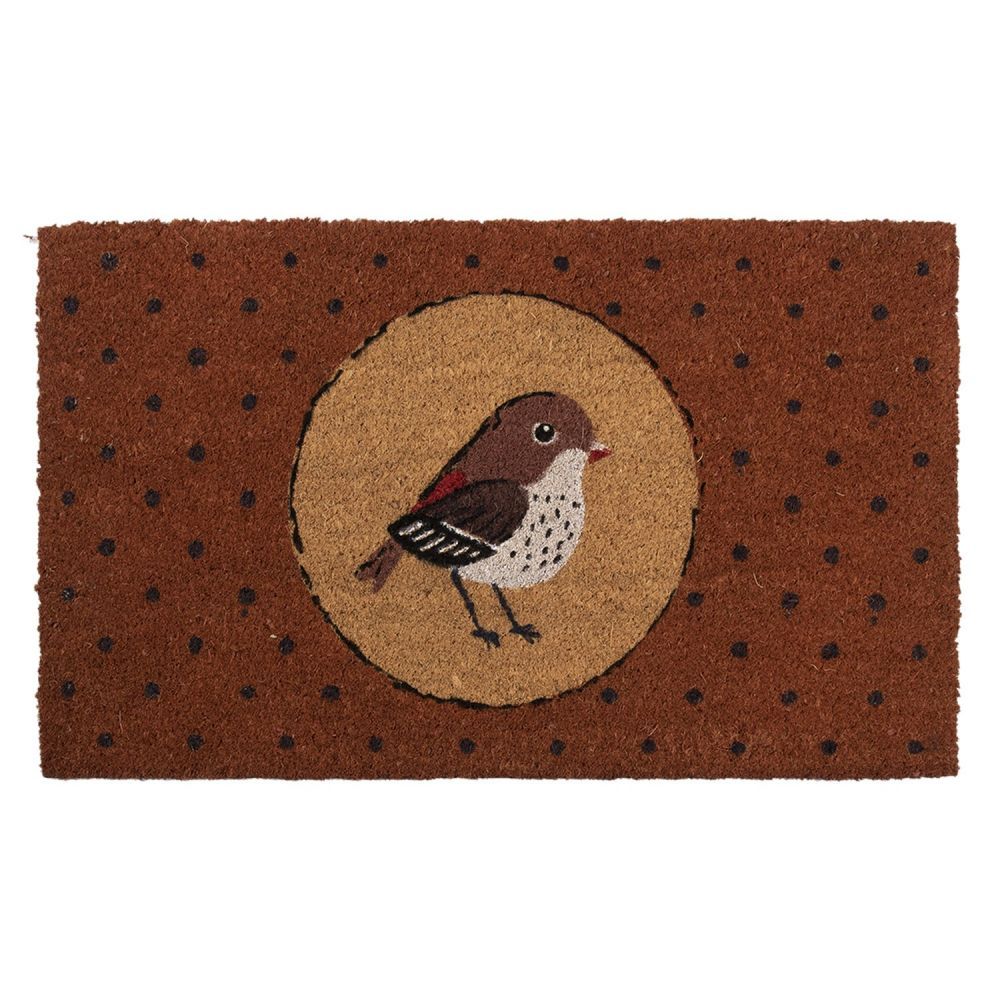 Kokosová rohožka s ptáčkem - 75*45*1 cm Clayre & Eef - LaHome - vintage dekorace