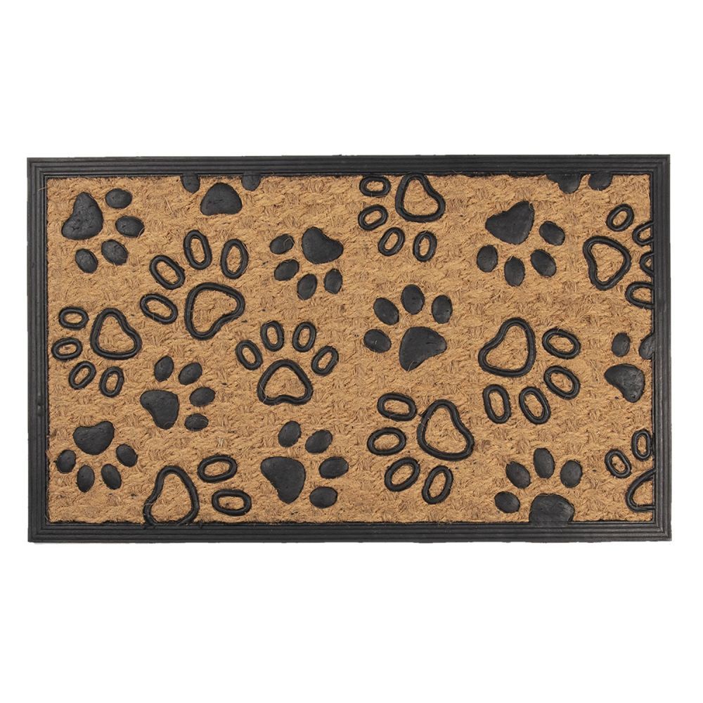 Kokosová rohožka Dog\'s paws - 75*45*1 cm Clayre & Eef - LaHome - vintage dekorace