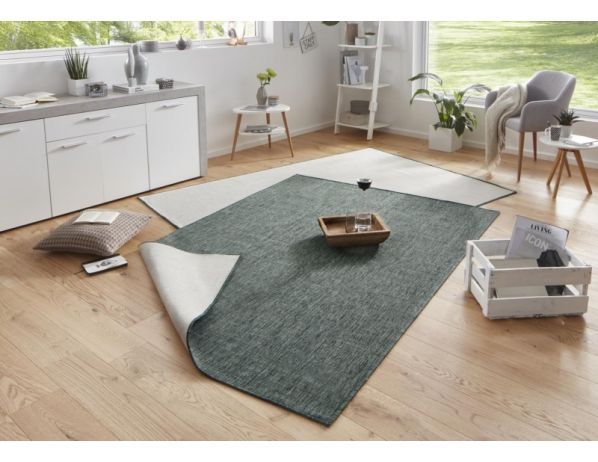 Kusový koberec Twin-Wendeteppiche 103095 grün creme - FORLIVING