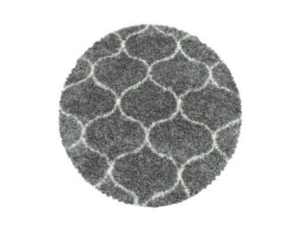 Kusový koberec Salsa Shaggy 3201 grey kruh - FORLIVING