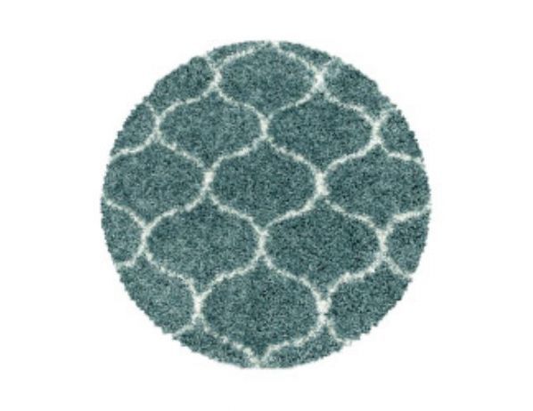 Kusový koberec Salsa Shaggy 3201 blue kruh - FORLIVING