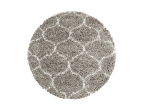 Kusový koberec Salsa Shaggy 3201 beige kruh - FORLIVING