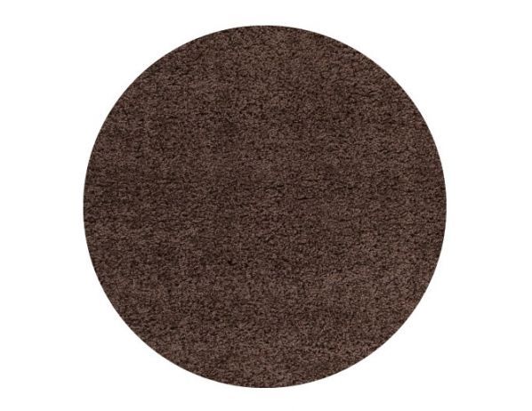 Kusový koberec Life Shaggy 1500 brown kruh - FORLIVING
