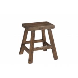 Hnědá dřevěná stolička Bery - 35,5*34,5*45 cm J-Line by Jolipa
