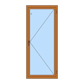 Jednokřídlé plastové balkónové dveře PREMIUM, pravé Skladová Okna