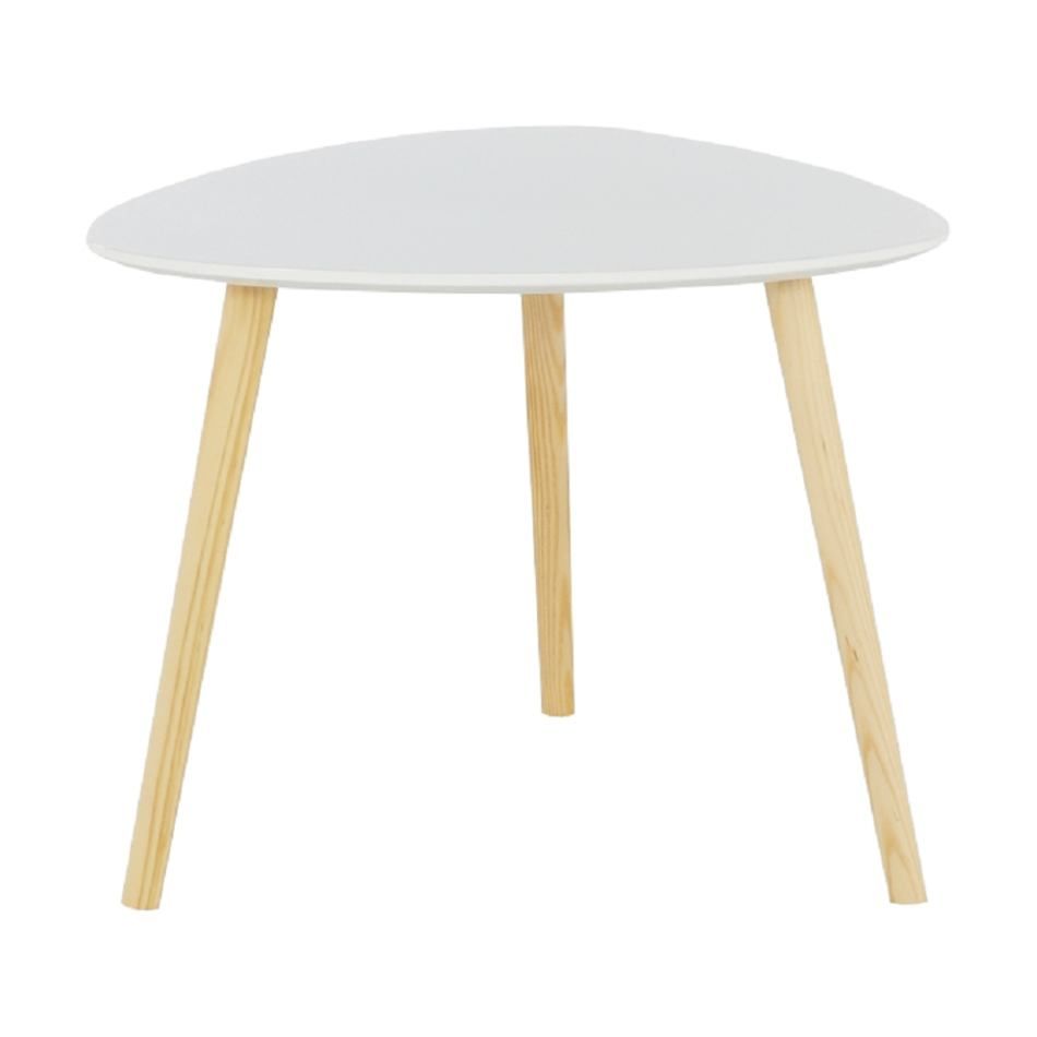 Příruční stolek Tavas, bílá, 48 x 48 x 40 cm - 4home.cz