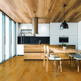 Kuchyně s vinyl podlahou dekor dřevo Supellex