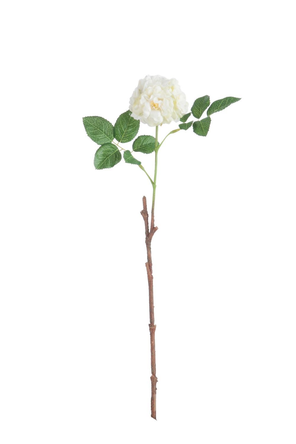 Umělá dekorativní květina Planá růže bílá - 15*7*45 cm J-Line by Jolipa - LaHome - vintage dekorace