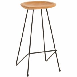 Teaková barová židle J-line Anett 75,5 cm