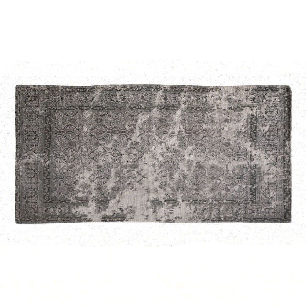 Mocca bavlněný koberec se vzorem French print - 180*120 cm Chic Antique - LaHome - vintage dekorace