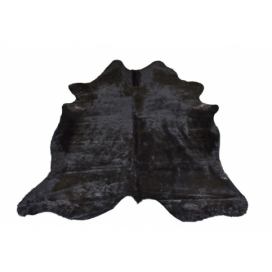 Tmavě hnědý koberec z hovězí kůže Cowhide brown - 200*0,5*240cm/3-4m² J-Line by Jolipa
