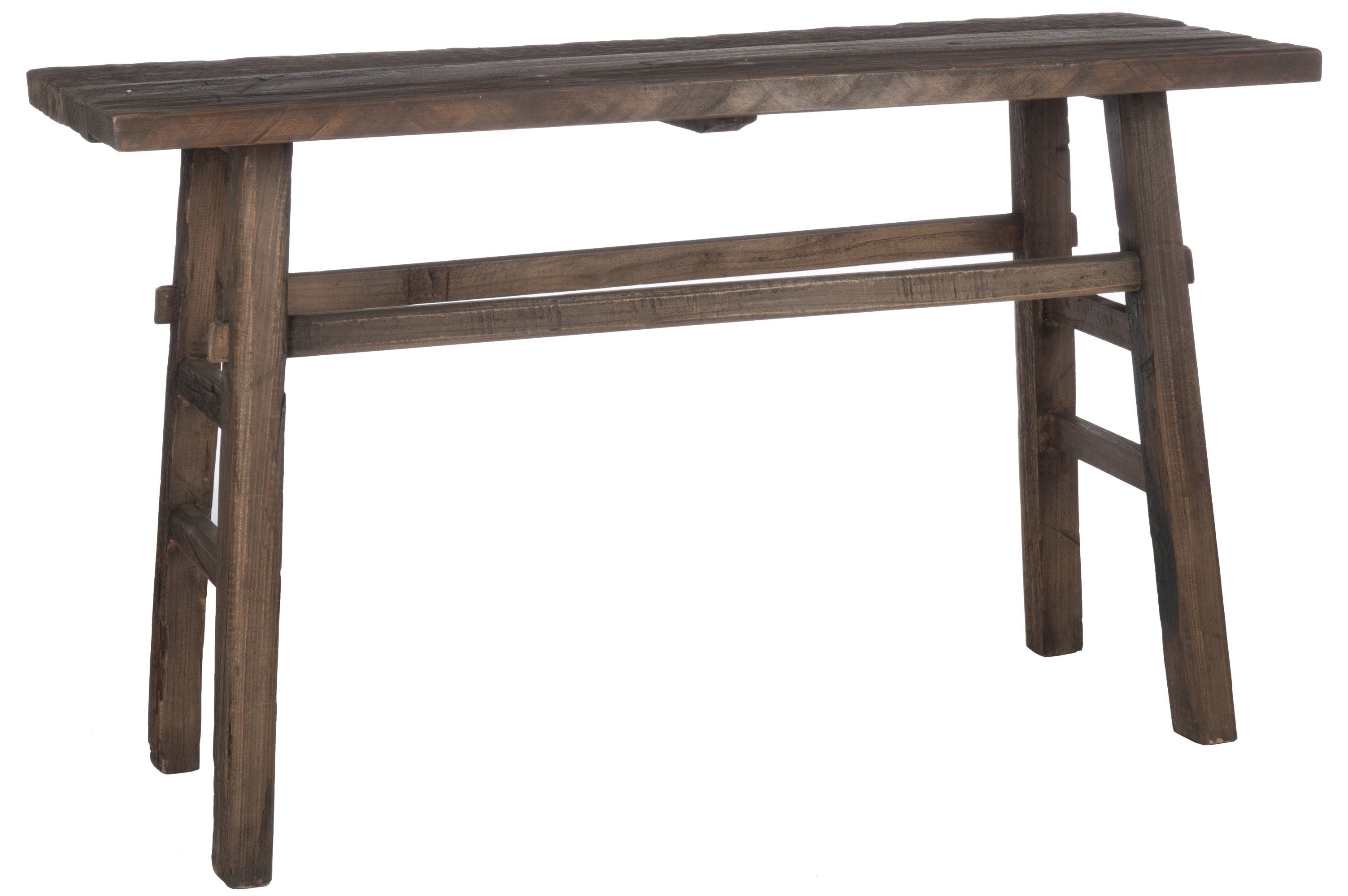 Hnědá dřevěná lavice - 140*50*85 cm J-Line by Jolipa - LaHome - vintage dekorace