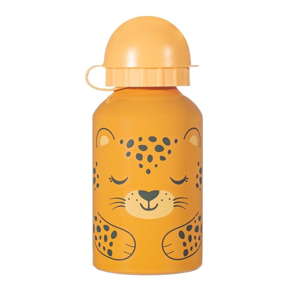 Oranžová dětská láhev na pití Sass & Belle Leopard, 250 ml - Bonami.cz