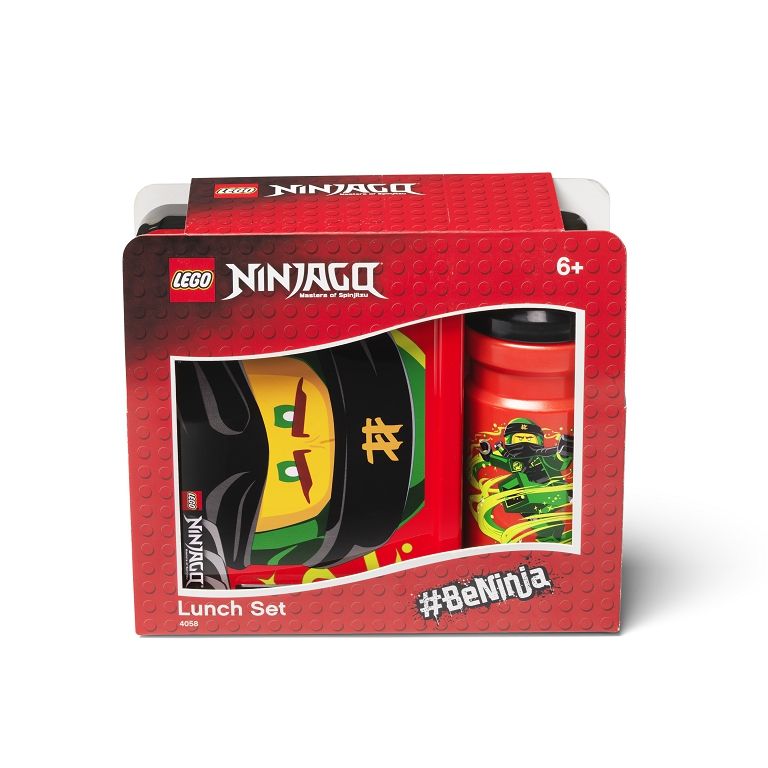 LEGO Ninjago Classic svačinový set (láhev a box) - červená - Domio.cz