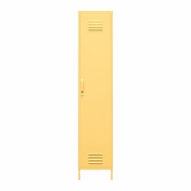 Žlutá kovová skříňka Novogratz Cache, 38 x 185 cm