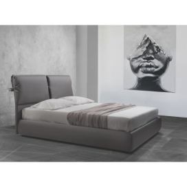 Čalouněná postel 160x200 TUFARA šedá Mdum