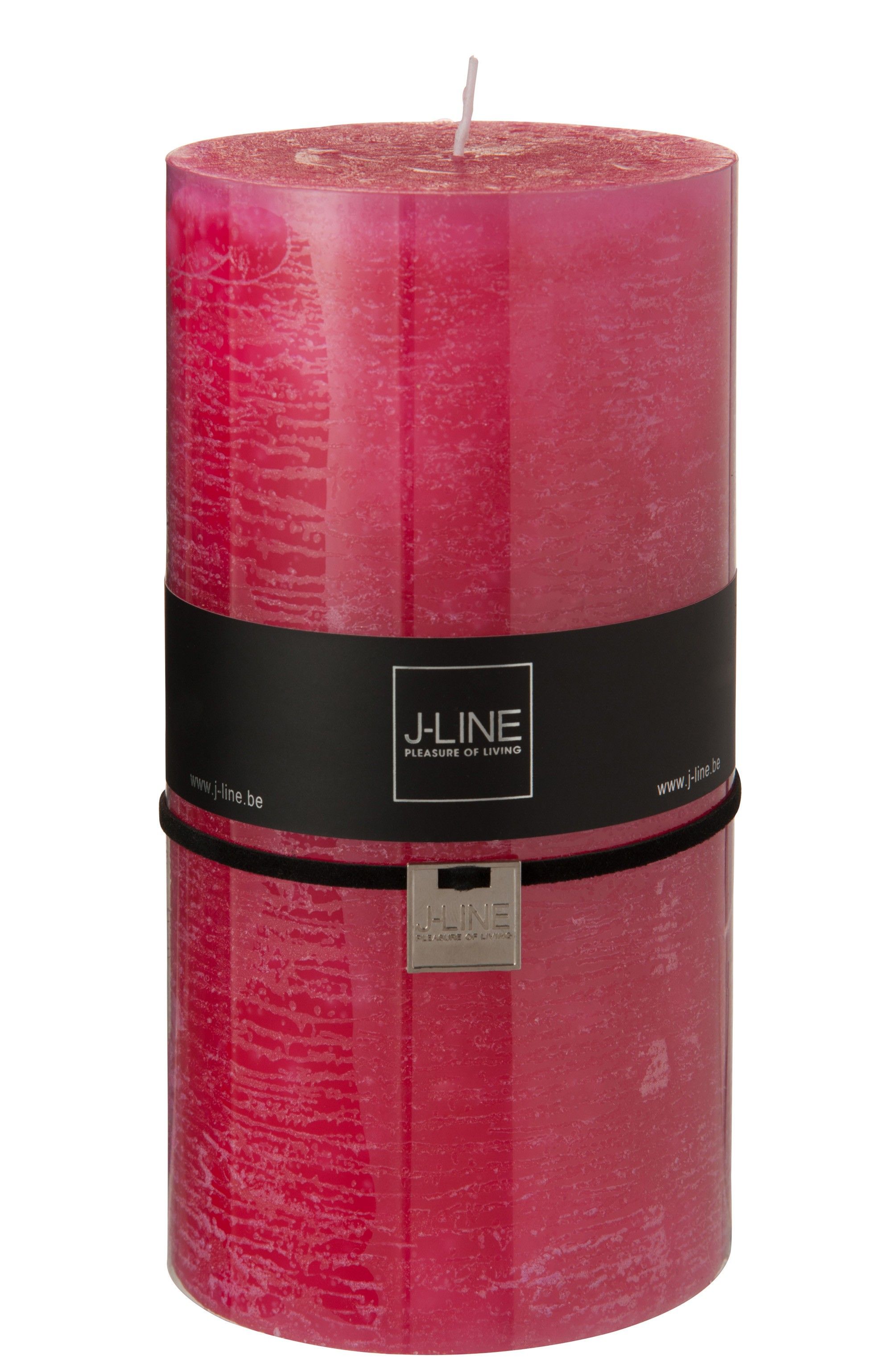 Oválná růžová svíčka XXL - 10*10*20 cm J-Line by Jolipa - LaHome - vintage dekorace