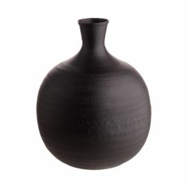 PAREA Váza kovová - černá