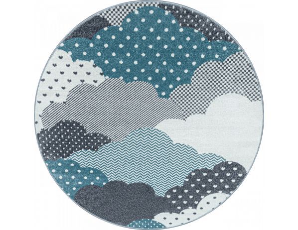Dětský kusový koberec Bambi 820 blue kruh - FORLIVING