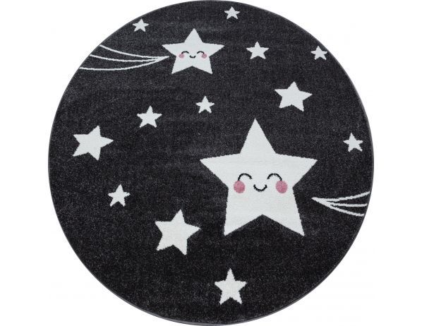 Dětský kusový koberec Kids 610 grey kruh - FORLIVING