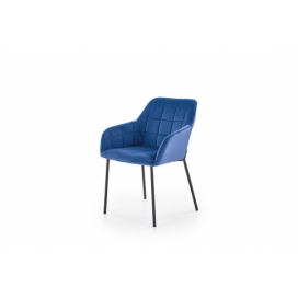 K305 Židle Černá / tmavě modrá
