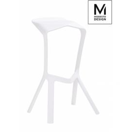 MODESTO Barová židle MIURA Bílý polipropylen