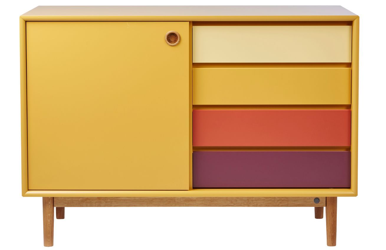 Hořčicově žlutá lakovaná komoda Tom Tailor Color Box 114 x 44 cm - Designovynabytek.cz