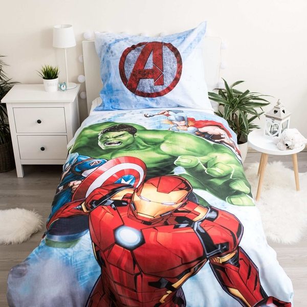 Jerry Fabrics povlečení bavlna Avengers Heroes 140x200+70x90 cm   - POVLECENI-OBCHOD.CZ