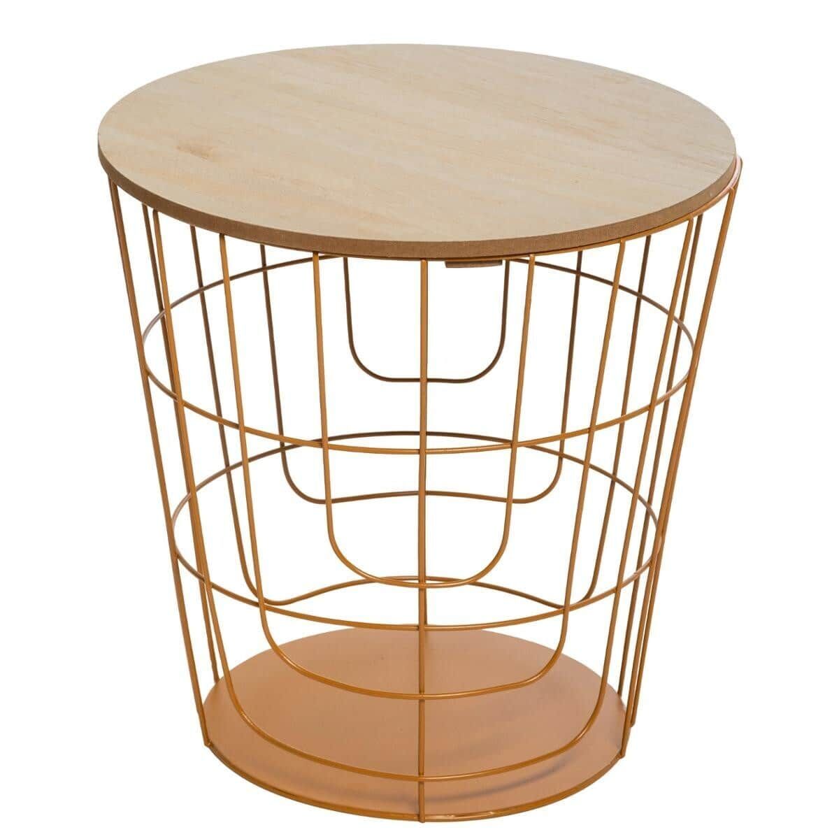 Atmosphera Odkládací stolek KUMI POP, O 41 x 40 cm, oranžový - EMAKO.CZ s.r.o.