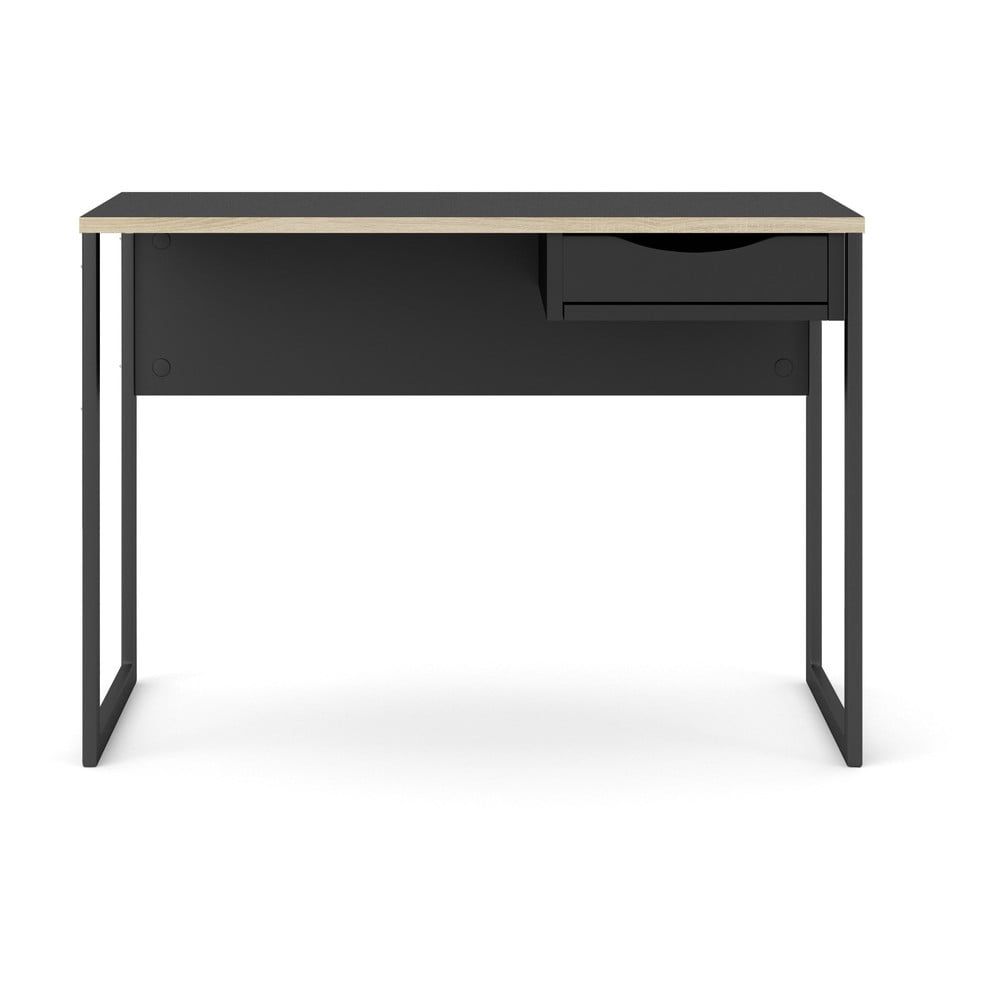 Černý pracovní stůl Tvilum Function Plus, 110 x 48 cm - Bonami.cz