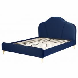 Hector Čalouněná postel Helmer II 160x200 tmavě modrá