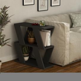 Odkládací stolek LAZENA 57x60 cm antracit 