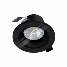 Eglo 99493 SALABATE zápustné svítidlo LED 6W/380lm 2700K IP44 černá, stmívatelné
