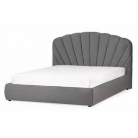 Hector Čalouněná postel Sara 140x200 cm šedá