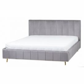 Hector Čalouněná postel Allona 140x200 cm šedá