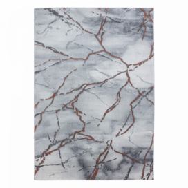 Ayyildiz Kusový koberec Naxos 3815 šedá/hnědá/bílá 80x150 cm ATAN Nábytek