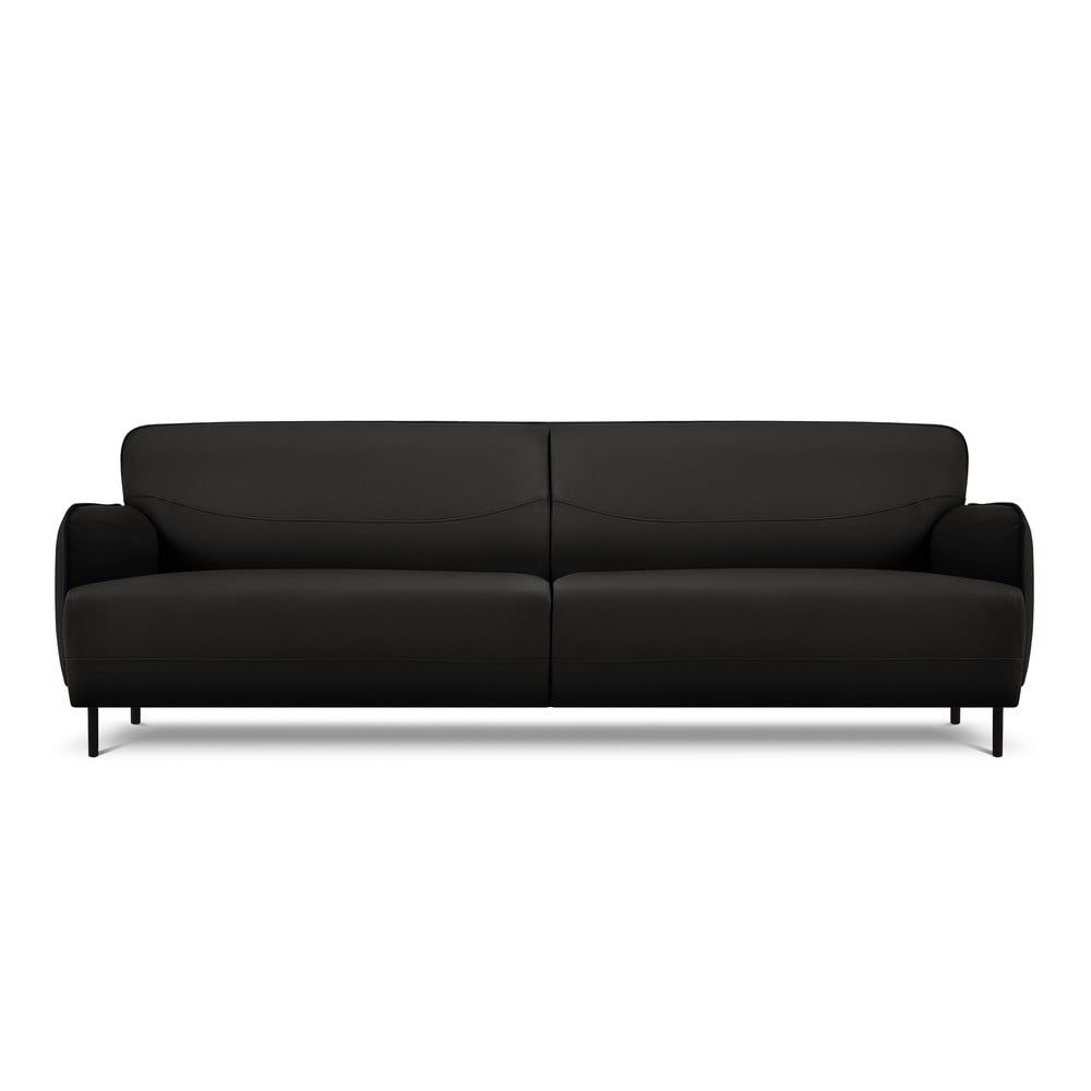 Černá kožená pohovka Windsor & Co Sofas Neso, 235 x 90 cm - Bonami.cz