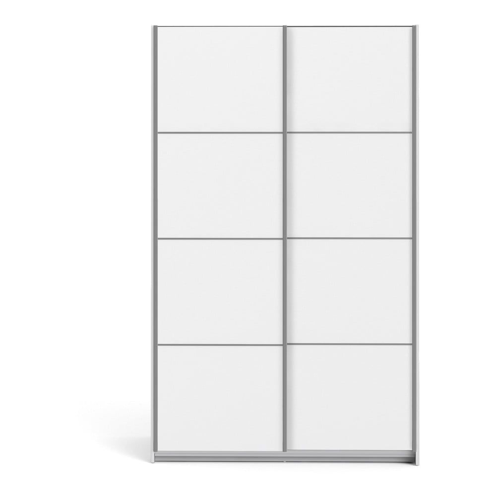 Bílá šatní skříň s posuvnými dveřmi 122x202 cm Verona - Tvilum - Bonami.cz