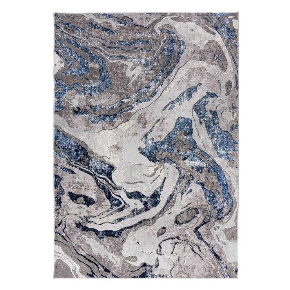 Modro-šedý koberec Flair Rugs Marbled, 160 x 230 cm - Bonami.cz
