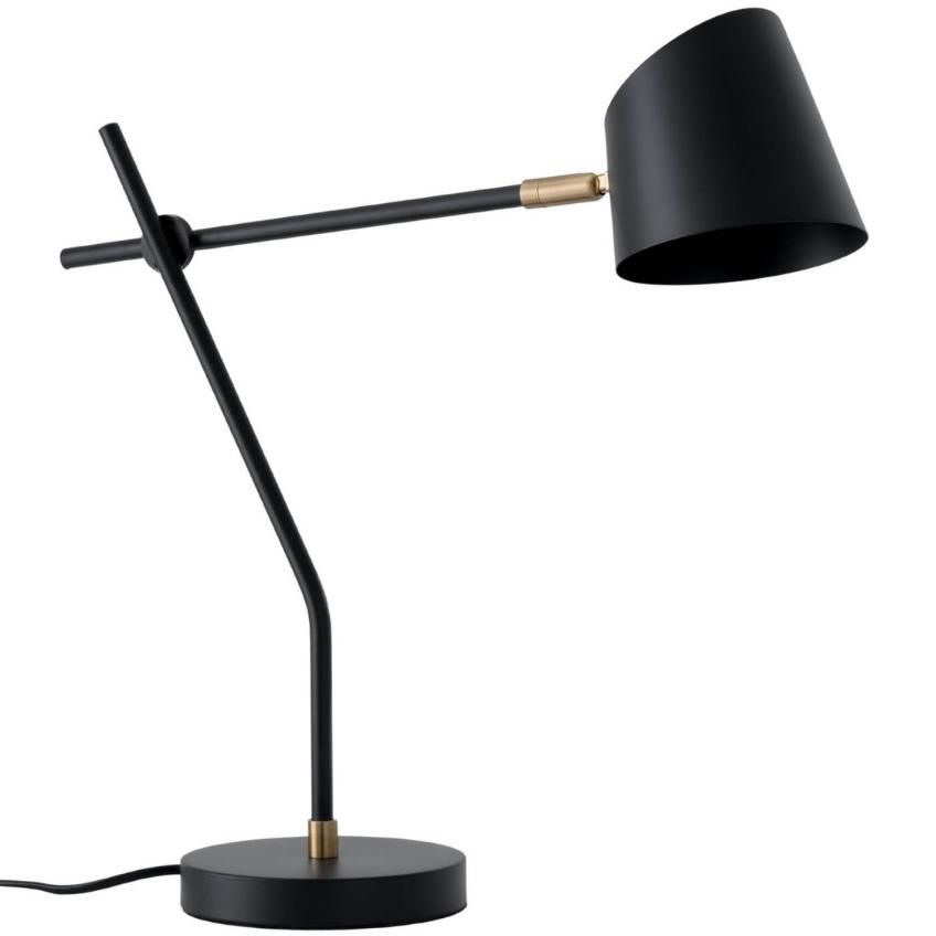 Černá kovová stolní lampa Somcasa Adame 47 cm - Designovynabytek.cz