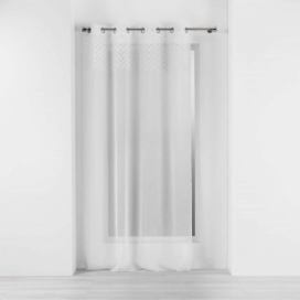 Douceur d\'intérieur Záclona do obývacího pokoje s oky ROXIA, 140 x 240 cm, bílá, polyester