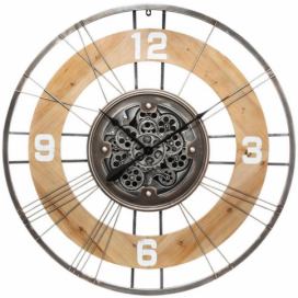 Atmosphera Nástěnné hodiny s ozdobným mechanismem LANA, O 90 cm