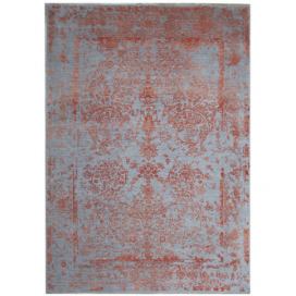 Diamond Carpets koberce Ručně vázaný kusový koberec Diamond DC-JK ROUND Silver/orange - 180x275 cm Mujkoberec.cz