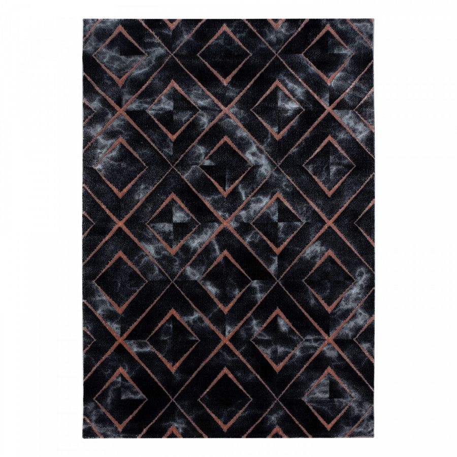 Ayyildiz Kusový koberec Naxos 3812 hnědá/černá 80x150 cm - ATAN Nábytek